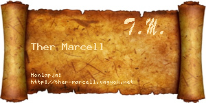 Ther Marcell névjegykártya